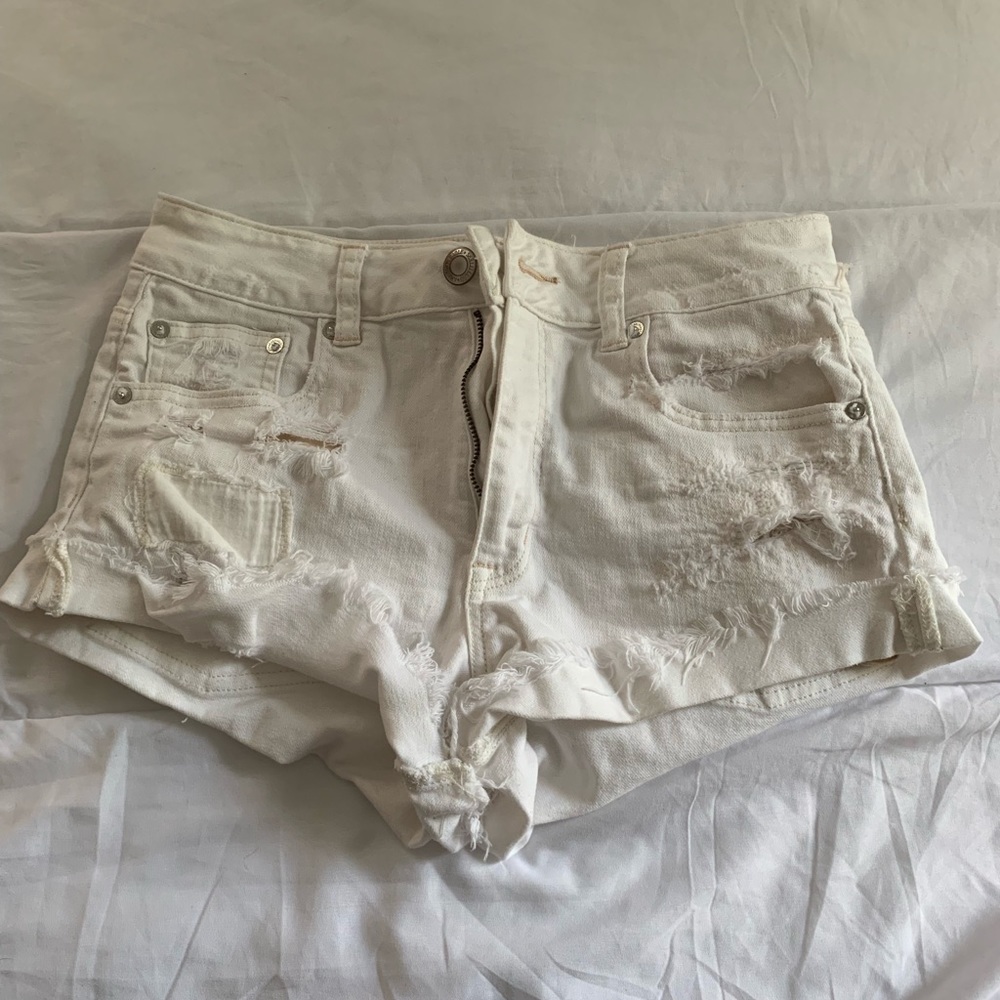 American Eagle Distressed Jean Shorts